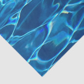Donkerblauw Zwembad Water Tissuepapier (Detail)