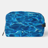 Donkerblauw Zwembad Water Toilettasje (Achterkant)