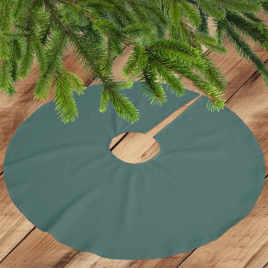 Donkerblauwachtig voor groen geborsteld polyester kerstboom rok