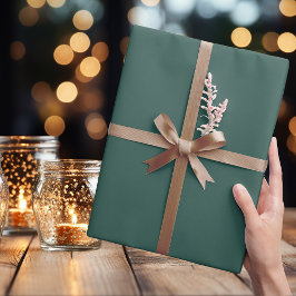 Donkerblauwachtig voor groen - inpakpapier