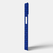 Donkerblauwe 3D-kubussen in cascade Case-Mate iPhone Case (Achterkant / Rechts)