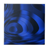 Donkerblauwe Abstracte keramische Tegel Tegeltje (Voorkant)