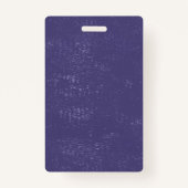 Donkerblauwe achtergrond Logo Sjabloon werknemers Badge (Achterkant)