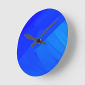 Donkerblauwe achtergrond ronde klok (Hoek)