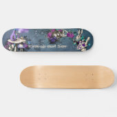  donkerblauwe Alice in Wonderland Illustratie Persoonlijk Skateboard (Horizontaal)