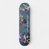  donkerblauwe Alice in Wonderland Illustratie Persoonlijk Skateboard (Voorkant)