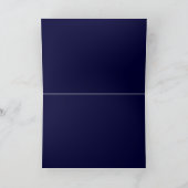 Donkerblauwe bar mitswa Kaart (Binnen)