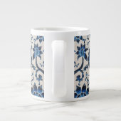 Donkerblauwe Batik Beauty Specialty Mok (Achterkant)