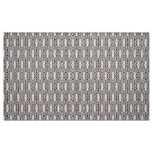 donkerblauwe beige kunst Deco geometrisch Stof (Fat Quarter)