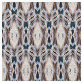 donkerblauwe beige kunst Deco geometrisch Stof (Close Up)