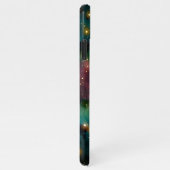 Donkerblauwe Blauwgroen blauwe roze Paarse melkweg iPhone Hoesje (Rechterkant)