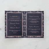 Donkerblauwe blush roze luchters Moslimbruiloft (Binnen)