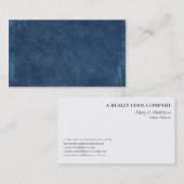 Donkerblauwe borstelachtergrond visitekaartje (Voorkant / Achterkant)