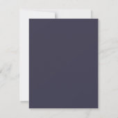 Donkerblauwe briefkaart met stempelrand (Achterkant)