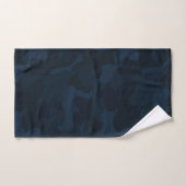 Donkerblauwe Camo Abstract Bad Handdoek (Handdoek)