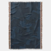 Donkerblauwe Camo Abstract Deken (Voorkant Verticaal)
