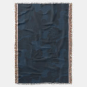 Donkerblauwe Camo Abstract Deken (Voorkant Verticaal)