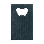 Donkerblauwe cheques creditkaart flessenopener (Achterkant)