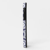 donkerblauwe cirkels Abstract Case-Mate iPhone Case (Achterkant/links)