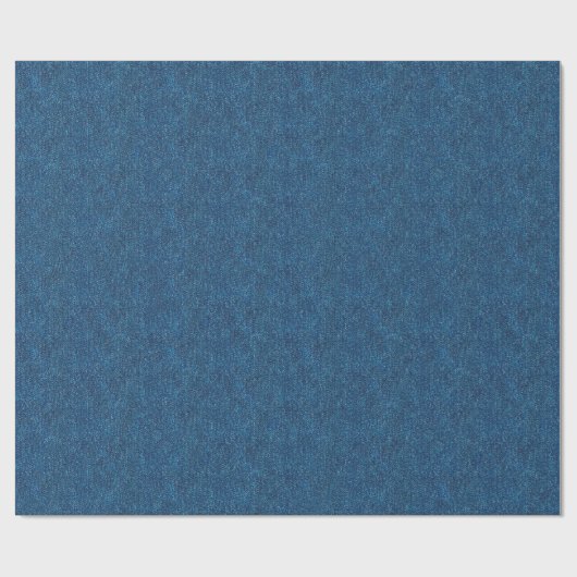 Donkerblauwe denim textuur cadeaupapier (Vlak)