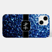 Donkerblauwe, diepe gladde vleugjes Case-Mate iPhone case (Achterkant (horizontaal))