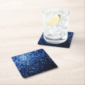 Donkerblauwe, diepe, gladde vleugjes kartonnen onderzetters (Insitu)