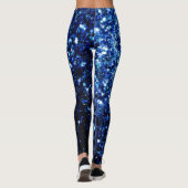 Donkerblauwe, diepe, gladde vleugjes leggings (Achterkant)
