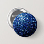 Donkerblauwe, diepe, gladde vleugjes ronde button 5,7 cm (Voorkant /achterkant)