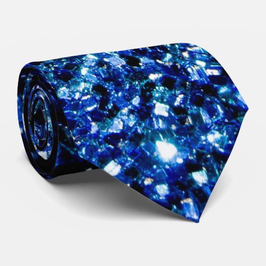 Donkerblauwe, diepe, gladde vleugjes stropdas (Opgerold)