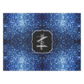 Donkerblauwe, diepe gladde vleugjes tafelkleed (Voorkant (Horizontaal))