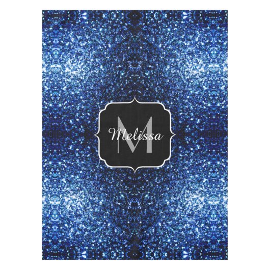 Donkerblauwe, diepe gladde vleugjes tafelkleed (Voorkant)