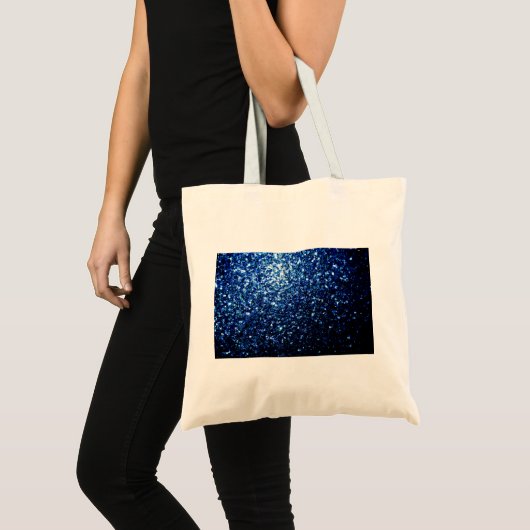 Donkerblauwe, diepe, gladde vleugjes tote bag (Voorkant (product))
