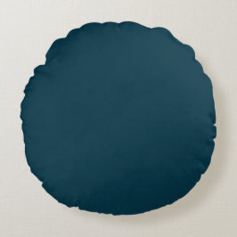 Donkerblauwe effen kleur, kussen, eenvoudig, moder rond kussen