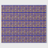 donkerblauwe emojas cadeaupapier (Vlak)