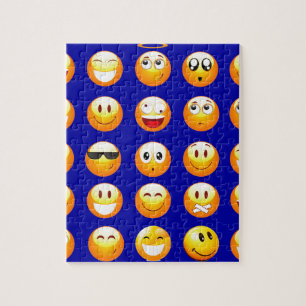 donkerblauwe emojas legpuzzel