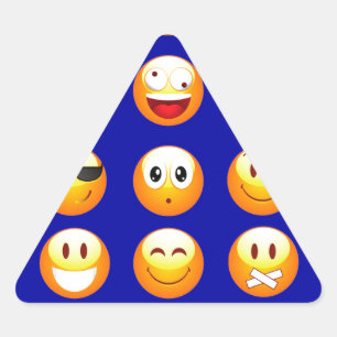donkerblauwe emojas sticker