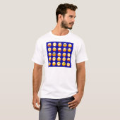 donkerblauwe emojas t-shirt (Voorkant volledig)