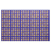 Donkerblauwe emoji's stof (Fat Quarter)