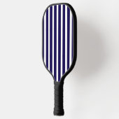 Donkerblauwe en witte gestreepte Pickleball-paddle Pickleball Paddle (Links)