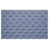 Donkerblauwe en witte golven stof (Fat Quarter)