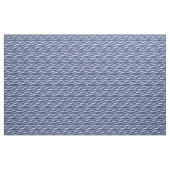 Donkerblauwe en witte golven stof (Yard (91,4 cm))