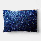 Donkerblauwe faux glitter schittert etui (Achterkant)