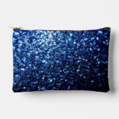 Donkerblauwe faux glitter schittert etui (Voorkant)