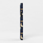 Donkerblauwe gemarmerde decoratieve iPhone / iPad Case-Mate iPhone Case (Achterkant/rechts)