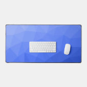 Donkerblauwe geometrische mesh gradiëntpatroon bureaumat (Keyboard & Muis)