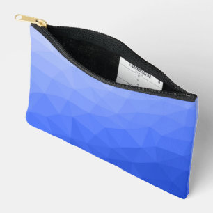 Donkerblauwe geometrische mesh gradiëntpatroon etui