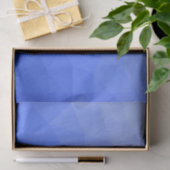Donkerblauwe geometrische mesh-patroon met verloop tissuepapier (Geschenk)