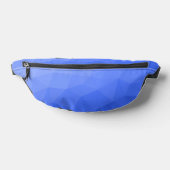 Donkerblauwe geometrische meshpatroon met verloop heuptasje (Liggend)