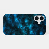 Donkerblauwe golf iPhone 16 hoesje (Achterkant horizontaal)