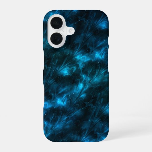 Donkerblauwe golf iPhone 16 hoesje (Achterkant)
